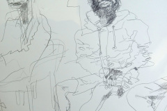 Head studies/pencil on paper/90x60cm/2026