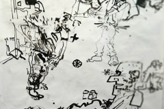 Life studies/ink on paper/190x120cm/2026