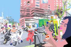 Condo, Chiang Mai/iPad drawing/2025