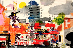 Cokair/acrylic on paper/250x60cm/2026